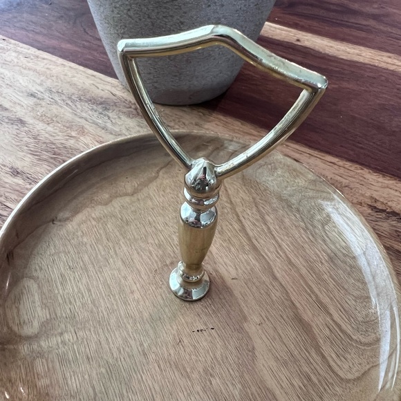 Vtg MCM Condiment Tray w/ 3 glass bowls & wooden lids by Oregon Myrtlewood - Picture 7 of 7